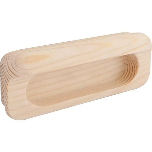 Akční Cena Úchytková mušle Horkos, šířka 107 mm, výška 50 mm, smrk bez úpravy