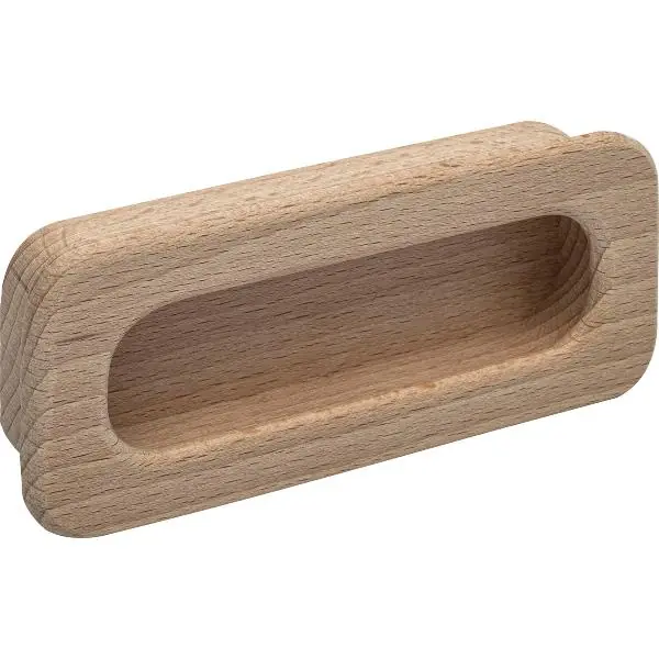 Levný Úchytková mušle Cidras šířka 110 mm, rozměr zapuštění 102 x 42 mm, buk