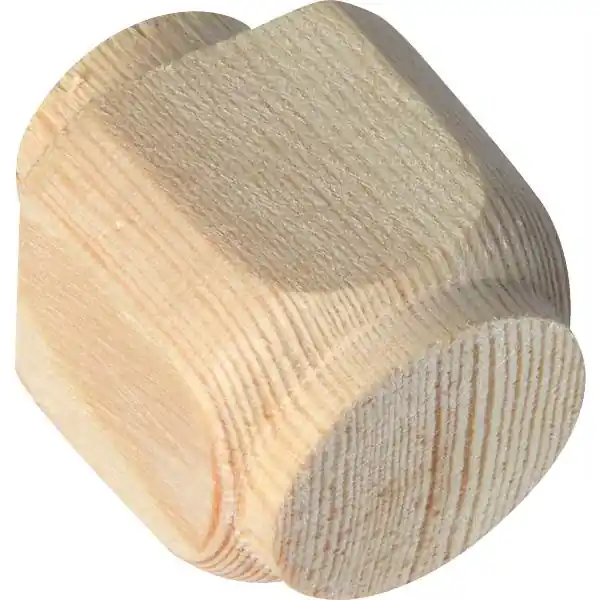 Dřevěná ozdobná krytka šířka 30, výška 30, čep ø 20, délka čepu 8 mm, smrk Speciální Cena
