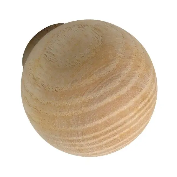 Knopka Olwen ø 30 mm, hloubka 34 mm, surový jasan Nová Kolekce