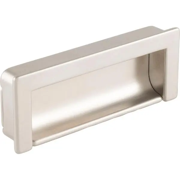 Mušlová úchytka Nera, šířka 108 mm, výška 41,7 mm, Zn odlitek, efekt nerez Sleva