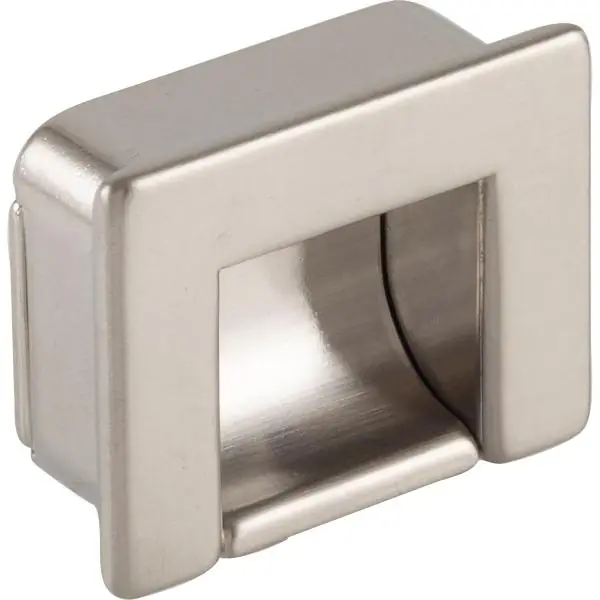 Vrácení Zdarma Mušlová úchytka Nera, šířka 44 mm, výška 35 mm, Zn odlitek, efekt nerez. oceli