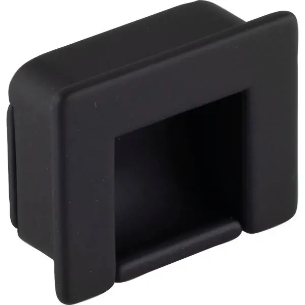 Ověřený Úchytová mušle Nera šířka 44 mm, výška 35 mm, zinkový odlitek černý mat