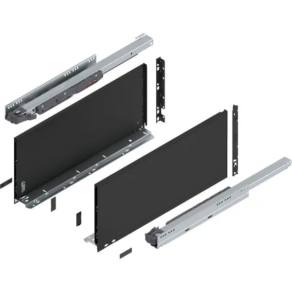 BLUM LEGRABOX pure sada výška F, BLUMOTION S, 40kg, délka 550, karbonově černá Cenově Výhodný