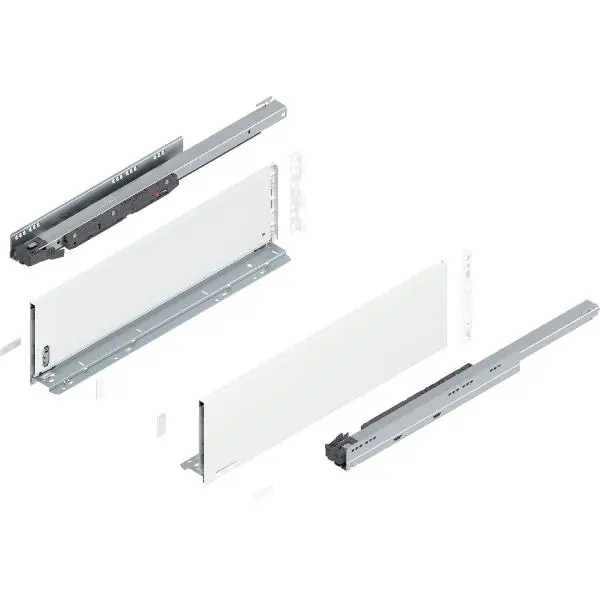 Výprodej BLUM LEGRABOX pure sada výška C, BLUMOTION S, 40kg, délka 600mm, hedvábně bílá