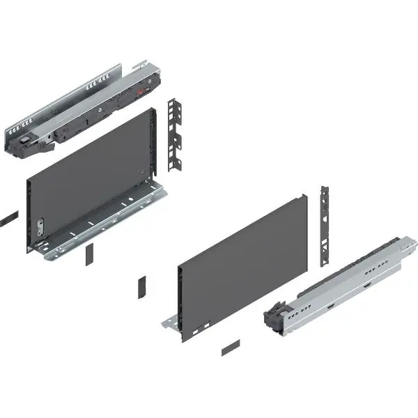 Nejlepší Cena BLUM LEGRABOX pure sada výška C, BLUMOTION S, 40kg, délka 350mm, orion šedá