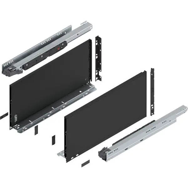 Nejlepší Cena BLUM LEGRABOX pure sada výška F, BLUMOTION S, 70kg, délka 500, karbonově černá