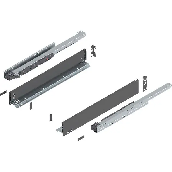 BLUM LEGRABOX pure sada výška M, BLUMOTION S, 40kg, délka 600mm, orion šedá Tovární Cena