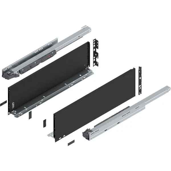 Vrácení Zdarma BLUM LEGRABOX pure sada výška C, BLUMOTION S, 40kg, délka 600, karbonově černá