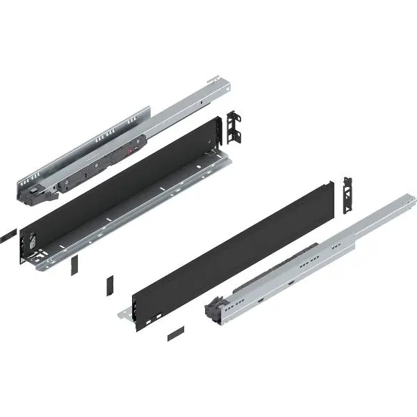 BLUM LEGRABOX pure sada výška M, BLUMOTION S, 40kg, délka 600, karbonově černá Hit Sezóny