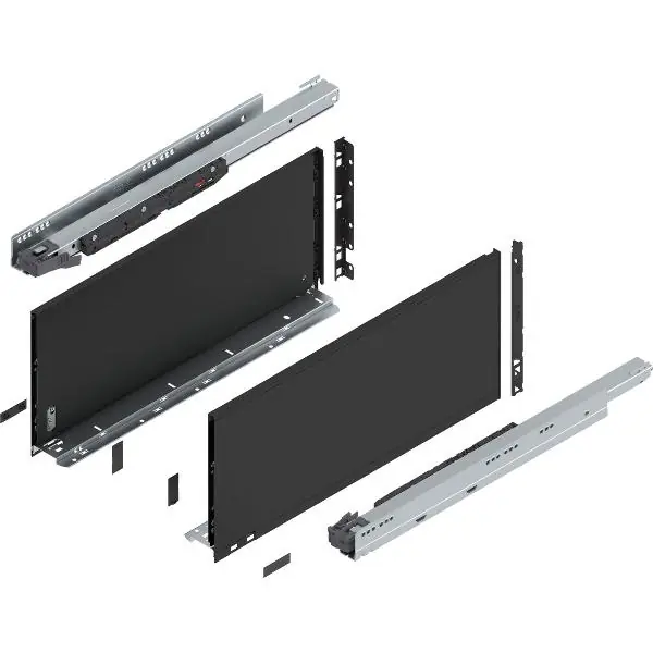 BLUM LEGRABOX pure sada výška F, BLUMOTION S, 70kg, délka 550, karbonově černá Nakupujte Hned
