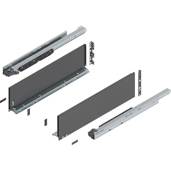 Víkendová Akce BLUM LEGRABOX pure sada výška C, BLUMOTION S, 70kg, délka 650mm, orion šedá