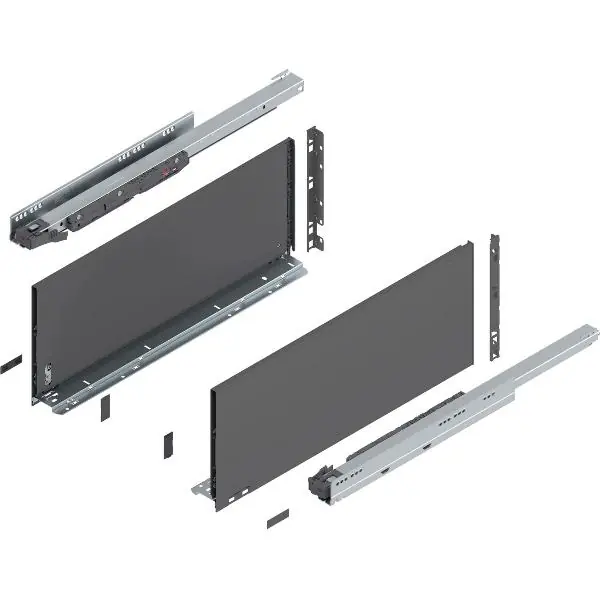 Výhodná Nabídka BLUM LEGRABOX pure sada výška F, BLUMOTION S, 40kg, délka 600mm, orion šedá