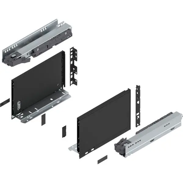 BLUM LEGRABOX pure sada výška C, BLUMOTION S, 40kg, délka 270mm, karbonově černá Výprodej