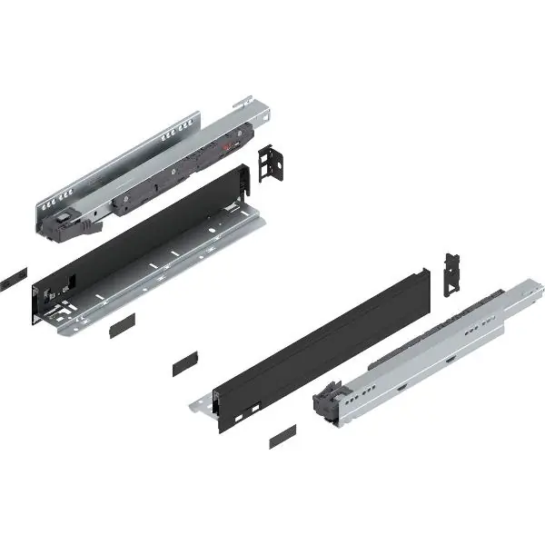 BLUM LEGRABOX pure sada výška N, BLUMOTION S, 40kg, délka 400, karbonově černá Přímo Od Výrobce