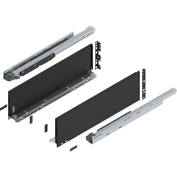 Výhodná Nabídka BLUM LEGRABOX pure sada výška C, BLUMOTION S, 70kg, délka 600, karbonově černá