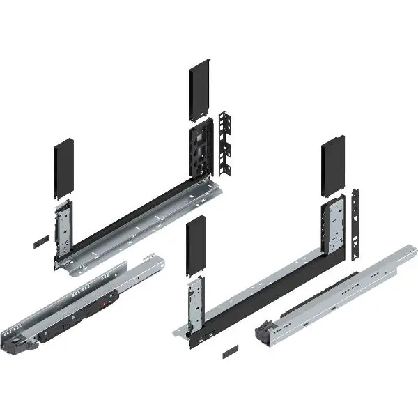 BLUM LEGRABOX free sada výška C, BLUMOTION S, 70kg, délka 500, karbonově černá Akce
