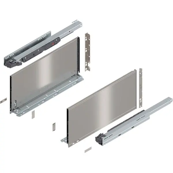 BLUM LEGRABOX pure sada výška F, BLUMOTION S, 40kg, délka 500mm, INOX Ověřený
