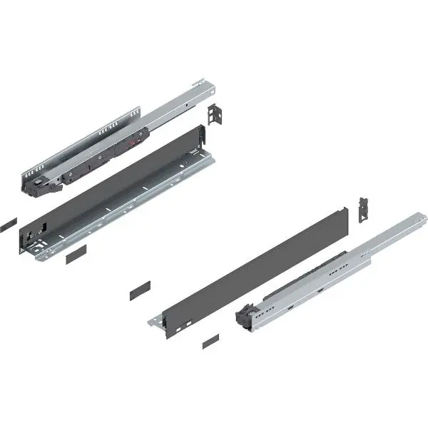 Sleva BLUM LEGRABOX pure sada výška N, BLUMOTION S, 40kg, délka 550mm, orion šedá