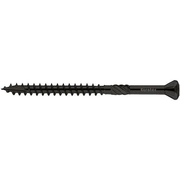 Nová Kolekce EUROTEC Hapatec vruty pro dřevěné fasády 4.0 x 35 mm - nerez C1, černý
