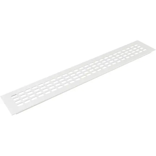 Větrací mřížka 500 x 80 mm hliník bílý nátěr Nízká Cena