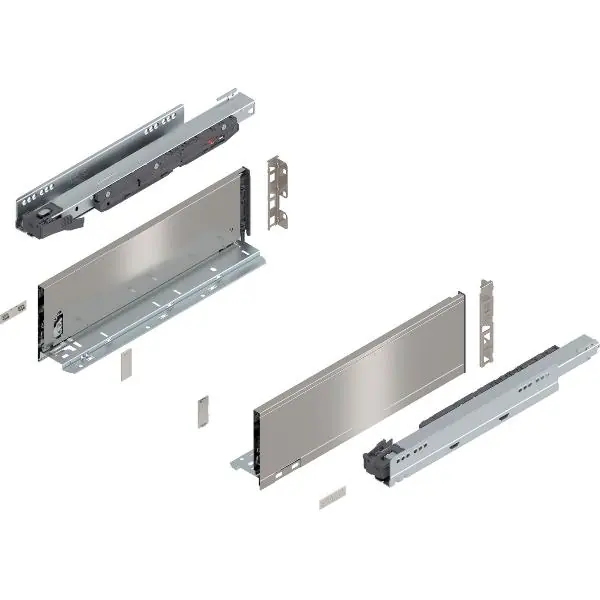 Poslední Šance BLUM LEGRABOX pure sada výška K, BLUMOTION S, 40kg, délka 400mm, INOX