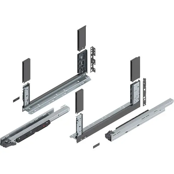Nová Kolekce BLUM LEGRABOX free sada výška C, BLUMOTION S, 70kg, délka 500mm, orion šedá