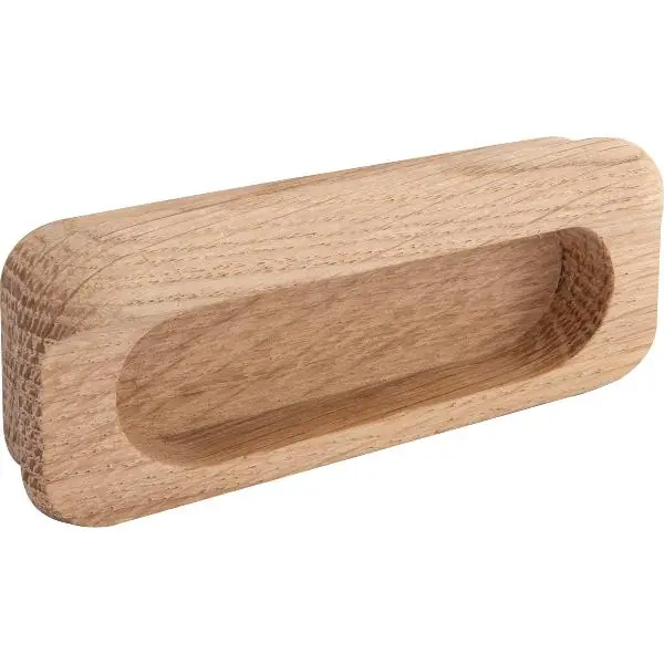 Autentický Úchytková mušle Horkos, šířka 107 mm, výška 50 mm, dub bez úpravy