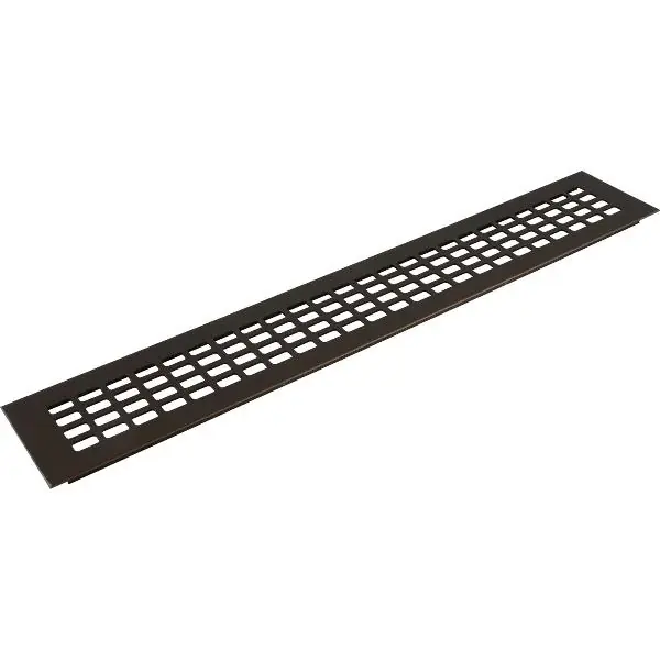 Oblíbený Větrací mřížka 500 x 80 mm hliník bronz elox