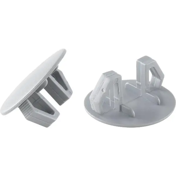 Oblíbený Záslepka otvorů kulatá, ø 15–18 mm, plast, šedá