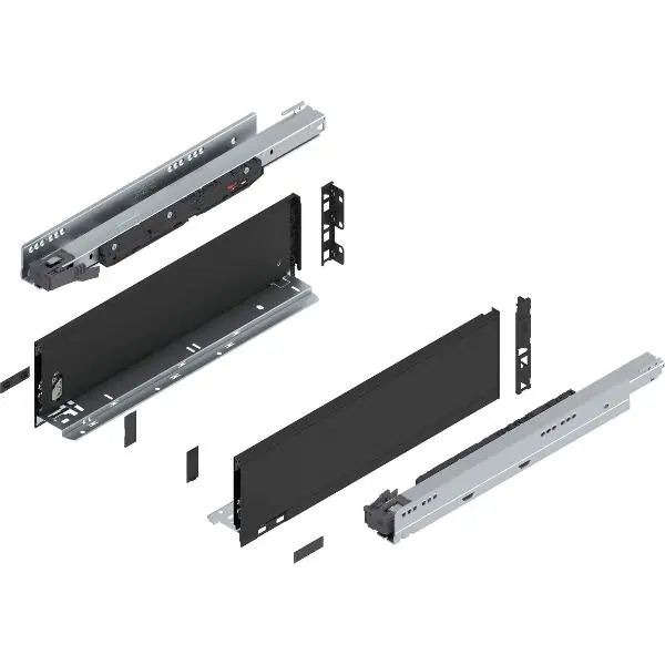 Akční Cena BLUM LEGRABOX pure sada výška K, BLUMOTION S, 70kg, délka 450, karbonově černá