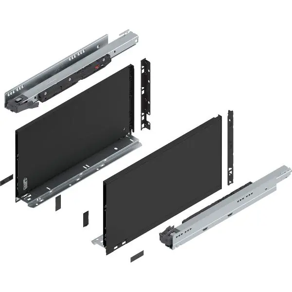 Doprava Zdarma BLUM LEGRABOX pure sada výška F, TIP-ON, 70kg, délka 450, karbonově černá