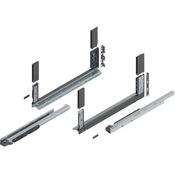 BLUM LEGRABOX free sada výška C, BLUMOTION S, 70kg, délka 600mm, orion šedá Doprava Zdarma