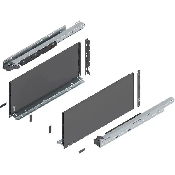 BLUM LEGRABOX pure sada výška F, TIP-ON, 70kg, délka 550, orion šedá Aktuální