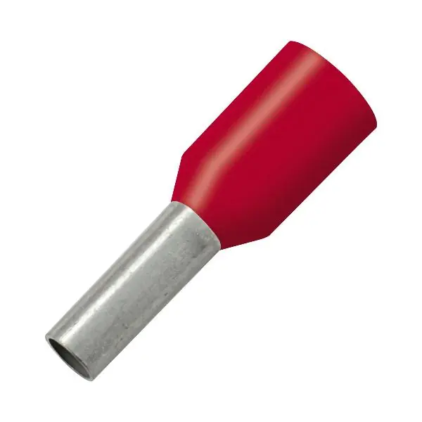 Kabelová dutinka 1x6/12 s límcem, červená Cenový Hit