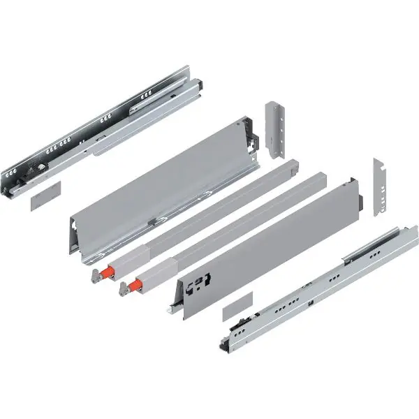 BLUM TANDEMBOX antaro sada C-reling, BLUMOTION M, délka 450, 65kg, šedá RAL9006 Nejprodávanější