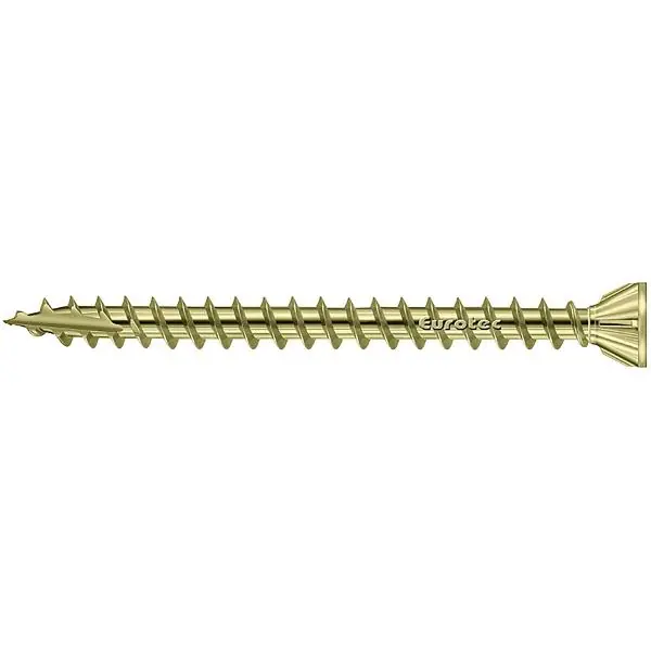 Finální Výprodej EUROTEC vrut do dřeva OSB Fix 4,3 x 40 mm žlutý pozink.