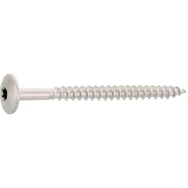 Ověřený Trespo fasádní vrut s čočkovou hlavou 4,8x 50 Torx 20 nerez A2