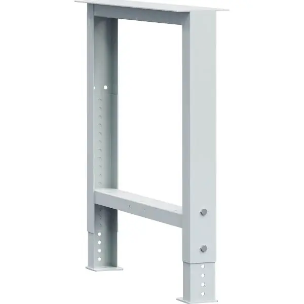 LISTA Podnož pracovního stolu80x725x700-1050mm RAL7035 Vysoce Kvalitní