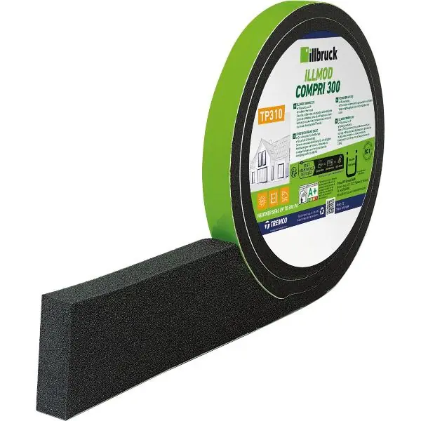 Nejprodávanější ILLBRUCK těsnicí páska na spáry illmod Compri TP310 15/4-10 5,6m, šedá