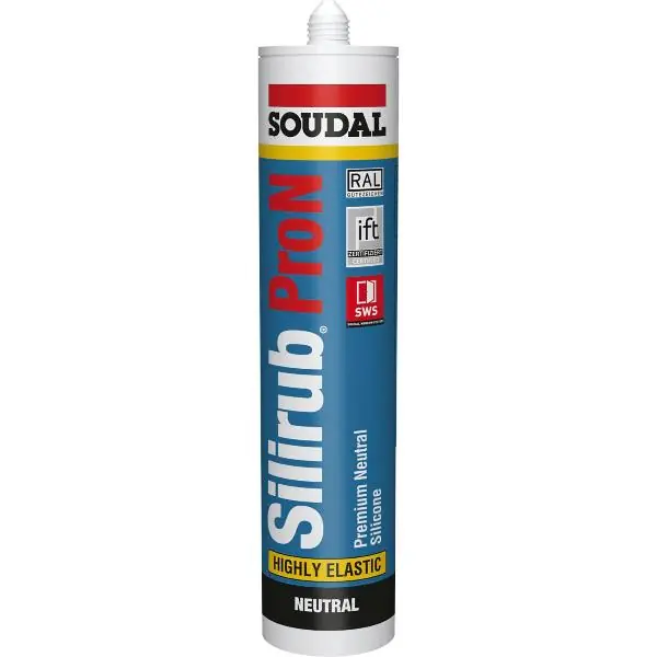Soudal neutrální silikon Silirub PRO N antracit 300ml Vysoce Kvalitní
