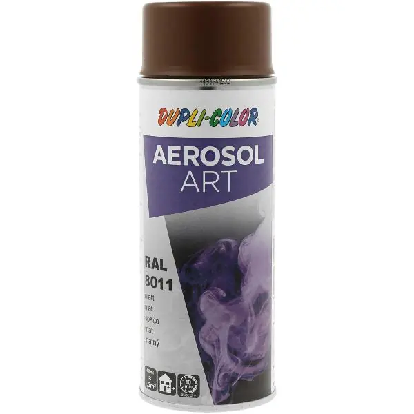 Dupli-Color Aerosol Art sprej 400 ml ořech.hnědá mat / RAL 8011 Akční Cena