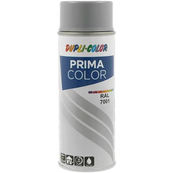 Časově Omezené Dupli-Color barva ve spreji Prima 400ml, stříbrná šedá lesklá / RAL 7001