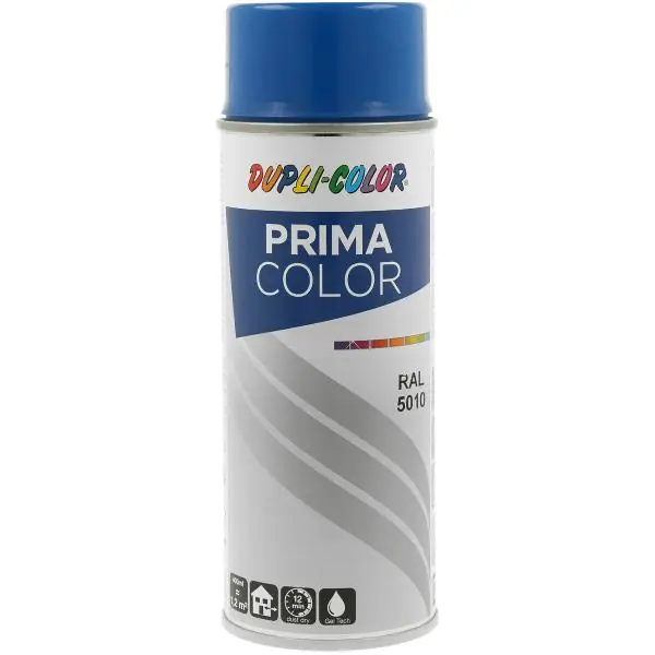 Sleva Dupli-Color barva ve spreji Prima 400ml, hořce modrá lesklá / RAL 5010