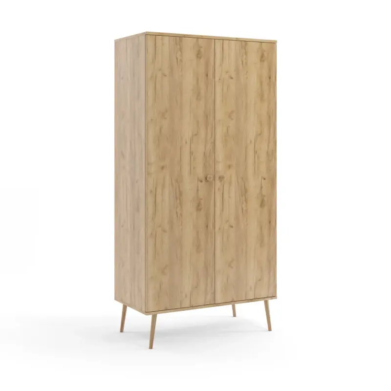 Kombinovaná skříň 100 cm NILSA - dub craft zlatý / hnědá Doprava Zdarma