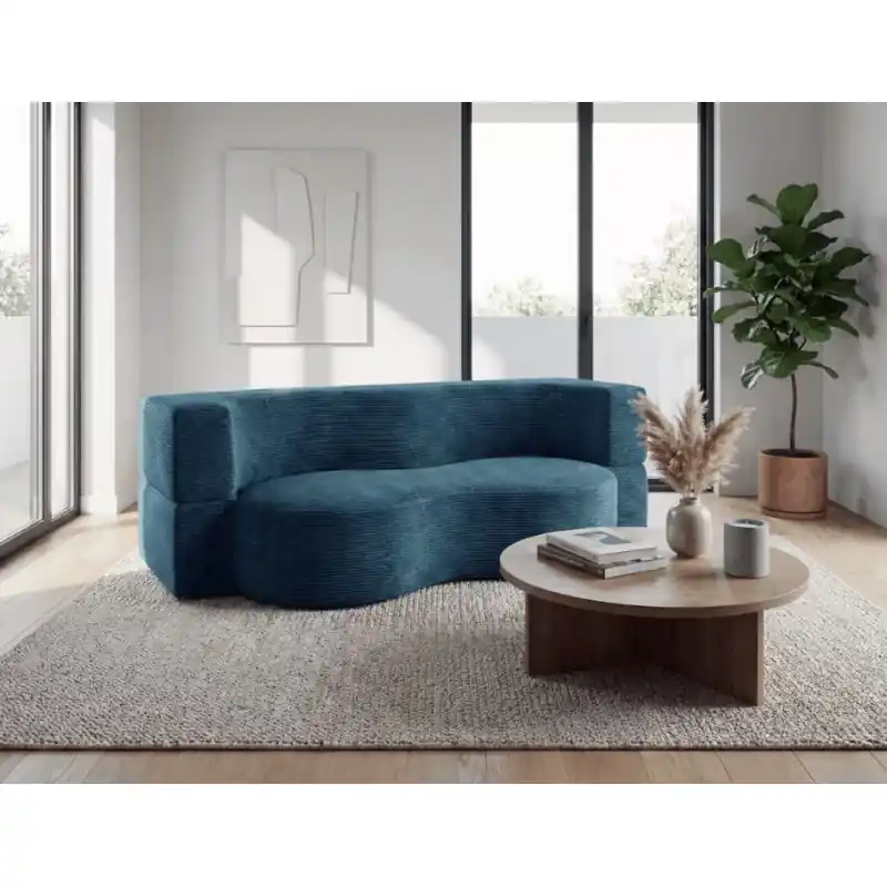 Omezená Nabídka Designová pohovka SAMIRA - modrá