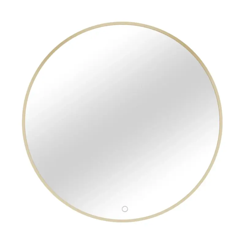 Zrcadlo SOL s LED osvětlením - zlaté Výhodná Nabídka