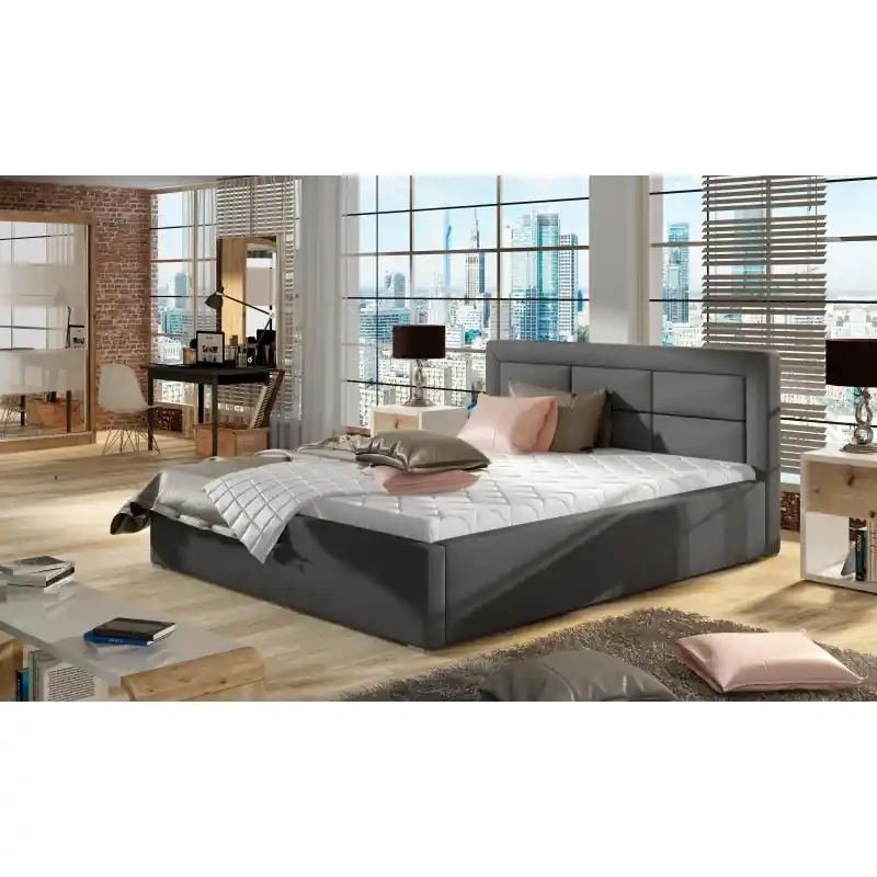 Čalouněná postel 180x200 SLEEPORA 1 - tmavě šedá Výprodej