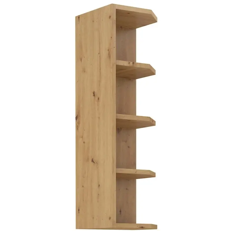 Vysoká rohová skříňka LUNARA - šířka 30 cm, dub artisan Bezpečná Platba
