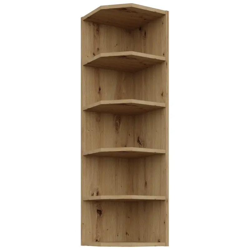 Top Prodej Vysoká horní rohová skříňka LUNARA - šířka 30 cm, dub artisan
